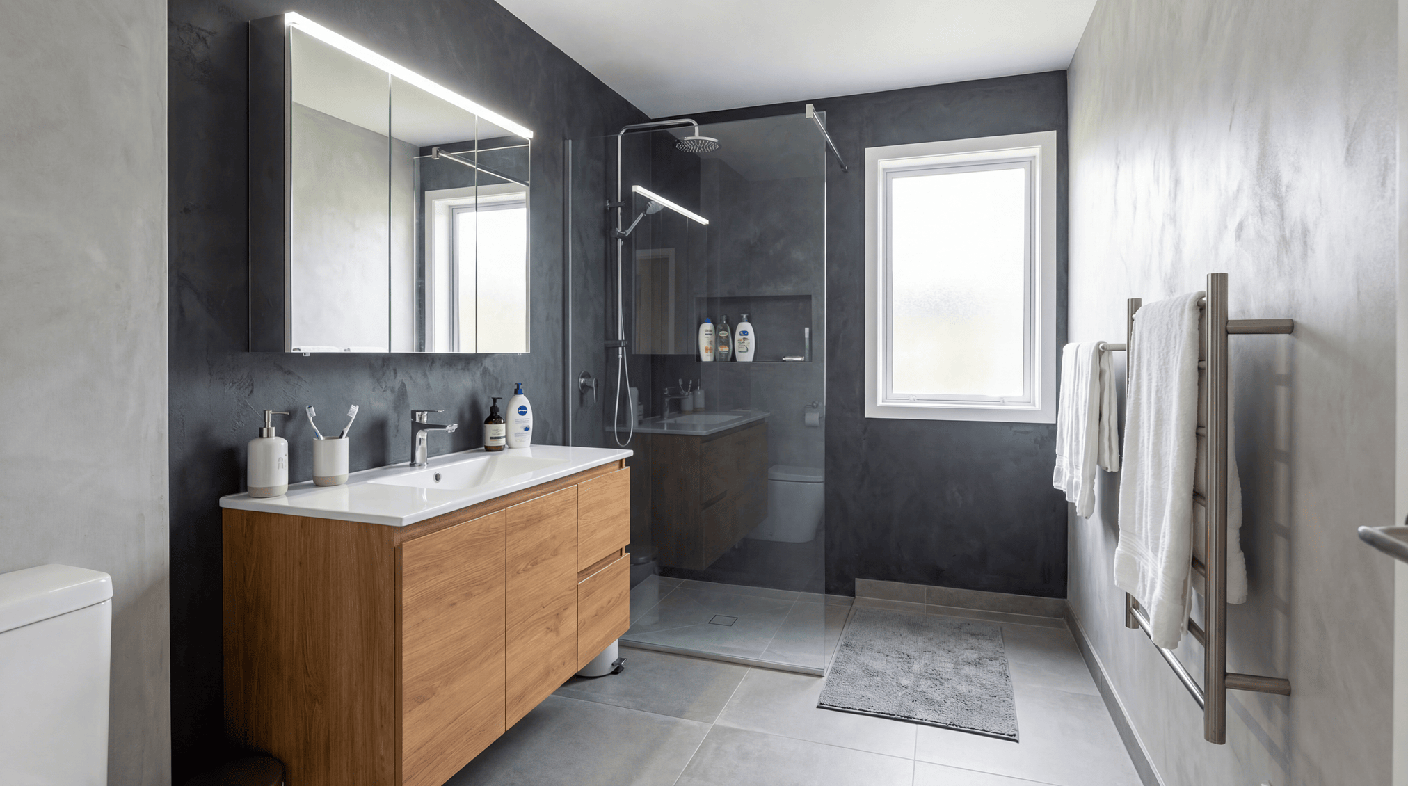 betonové stěrky do koupelen